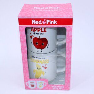 Red & Pink Valentines Mug Set